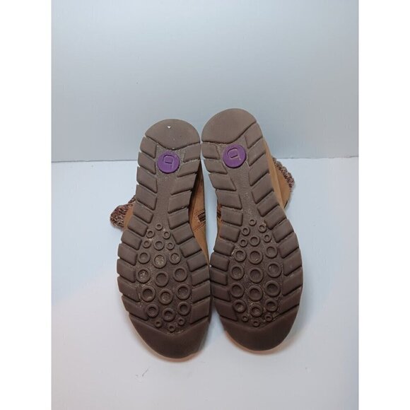 Bionica Ocava Brown Leather Ankle Bootie Boots Sweater Lined Womens 7.5-8 - Picture 5 of 5